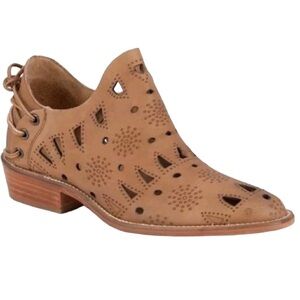 ANTHROPOLOGY MUSSE & CLOUD Annise Tan Booties Size 6 — WOW! WOW! WOW!